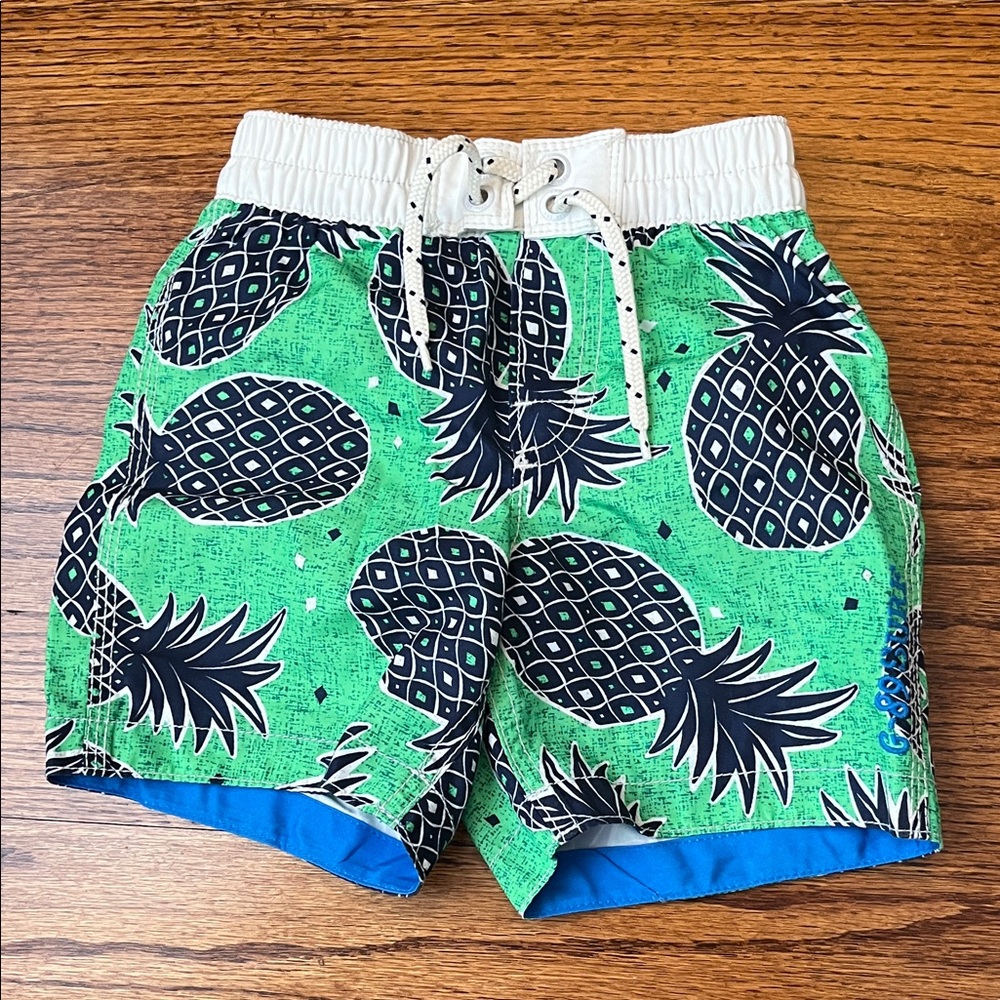 GAP Green Pineapple Print Kids Shorts